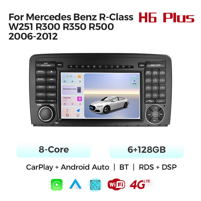 Carplay-Enabled Android Large-Screen Navigation Radio for Mercedes-Benz R-Class W251 R300 R350