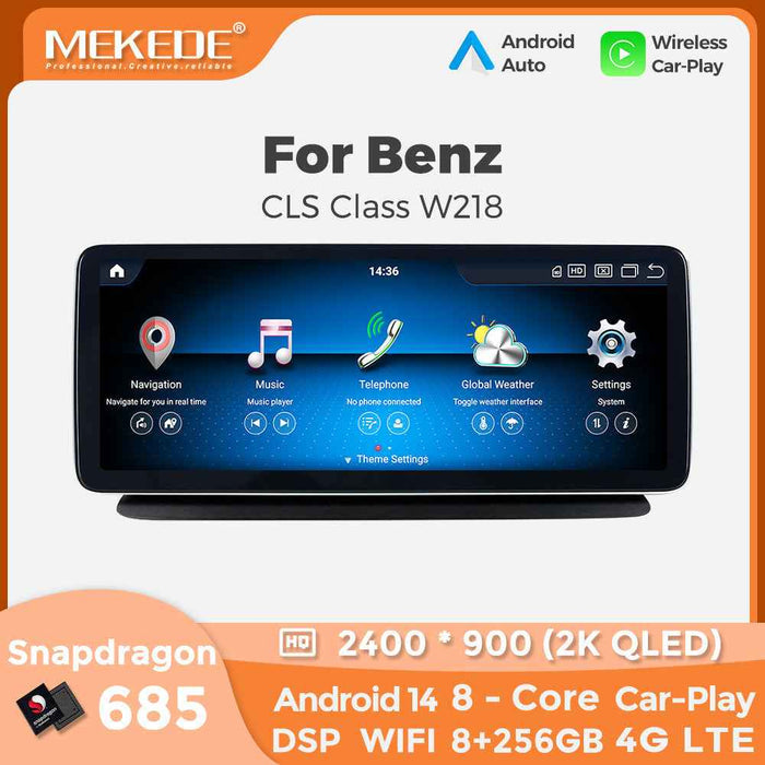 Applicable to Mercedes-Benz CLS W218 2011-2017 Android large screen central control car navigation Bluetooth Carplay