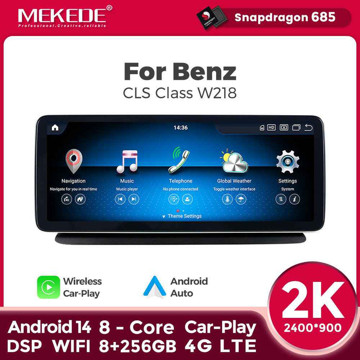 Applicable to Mercedes-Benz CLS W218 2011-2017 Android large screen central control car navigation Bluetooth Carplay