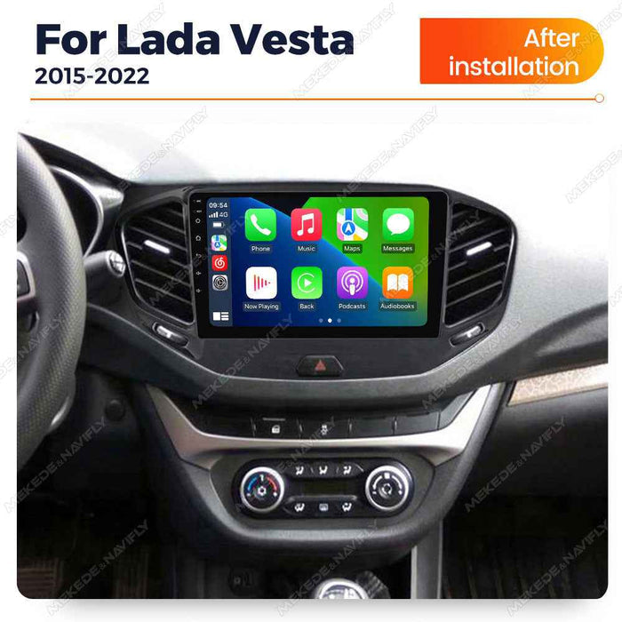For Lada Vesta 2015-2023 Android Car GPS Navigation MP5 Bluetooth Player Carplay
