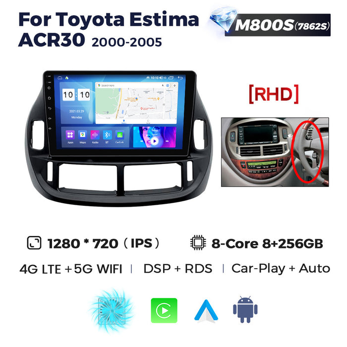 CarPlay Enabled Large Screen Navigation for Toyota Estima ACR30 (17-19)
