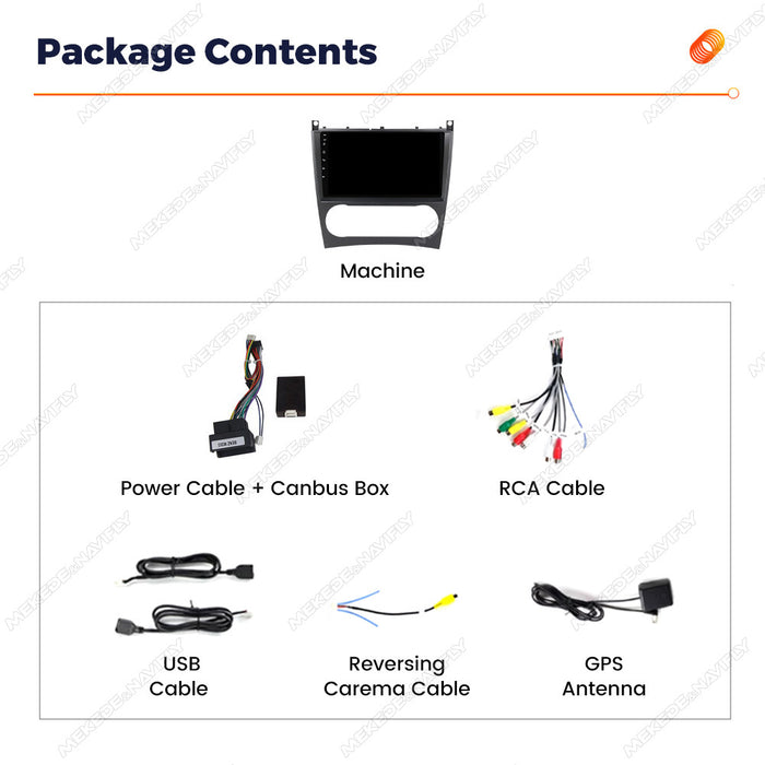 Carplay Enabled Mercedes-Benz W203 Android GPS Navigation System
