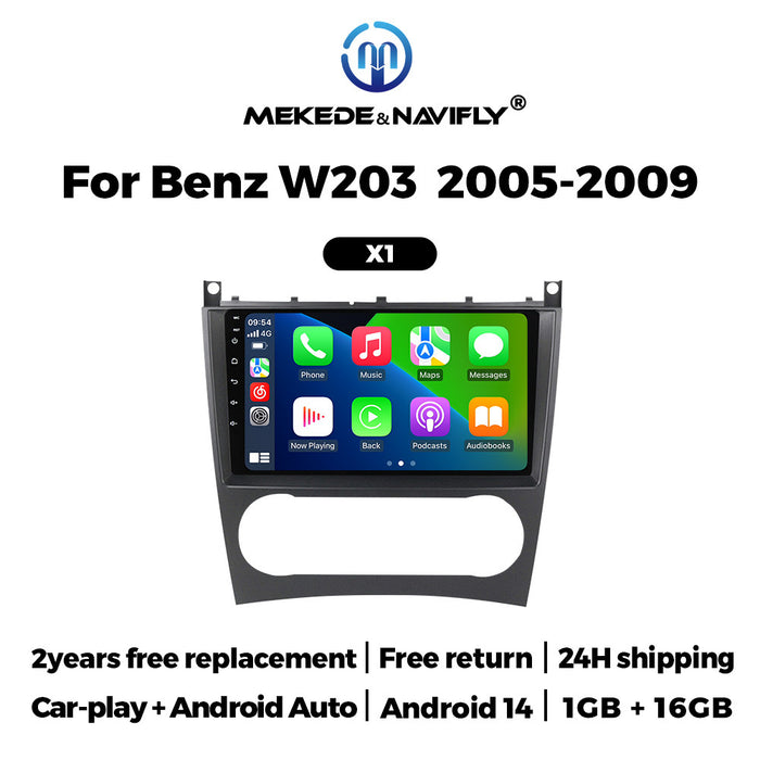 Carplay Enabled Mercedes-Benz W203 Android GPS Navigation System