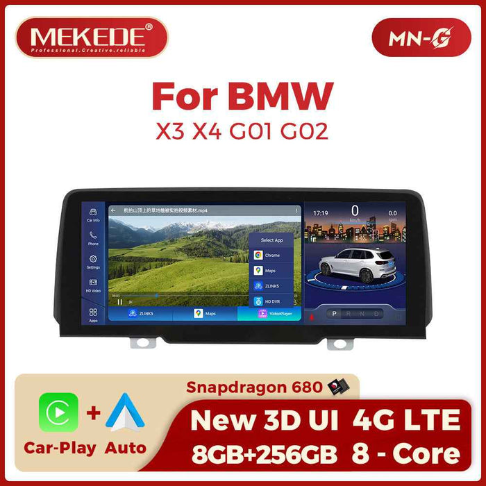 10.25 inch for BMW X3 X4 G01/G02 Android large screen central control car navigation Bluetooth Carplay