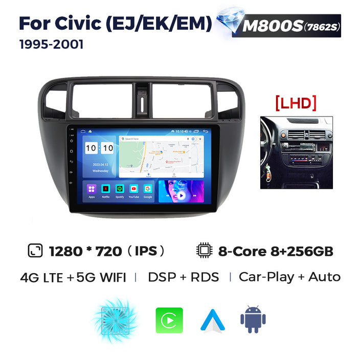 Carplay Enhanced Honda Civic 95-01 Android Navigation System - 8 + 256G