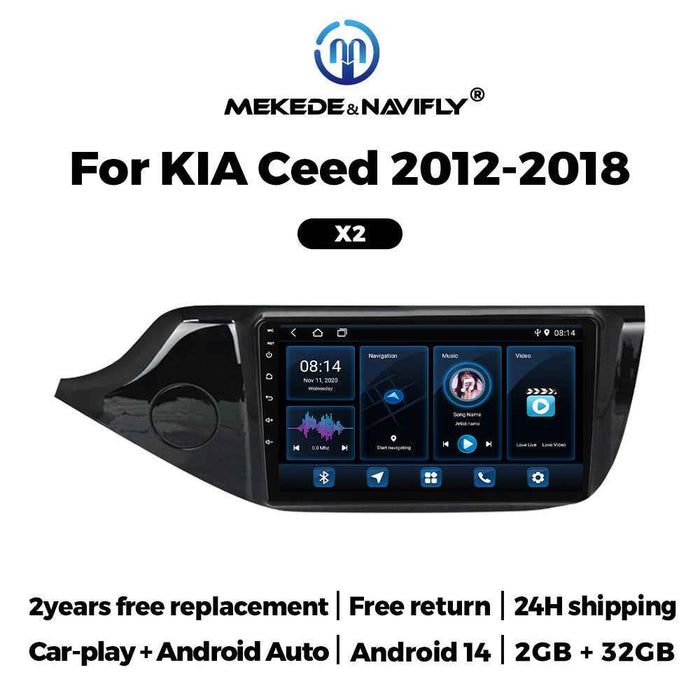 For Kia Ceed 2012-2018 Android Car GPS Navigation MP5 Bluetooth Player Carplay