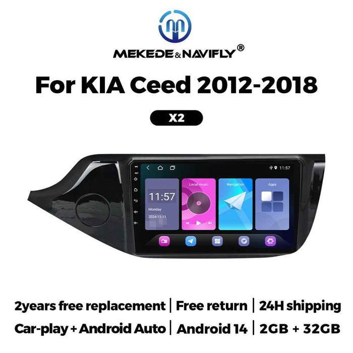 For Kia Ceed 2012-2018 Android Car GPS Navigation MP5 Bluetooth Player Carplay