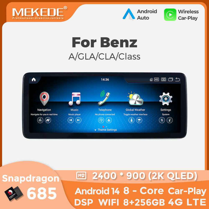 Applicable to Mercedes-Benz A-class CLA-class GLA-class W176X156 Android large-screen central control car navigation Bluetooth Carplay