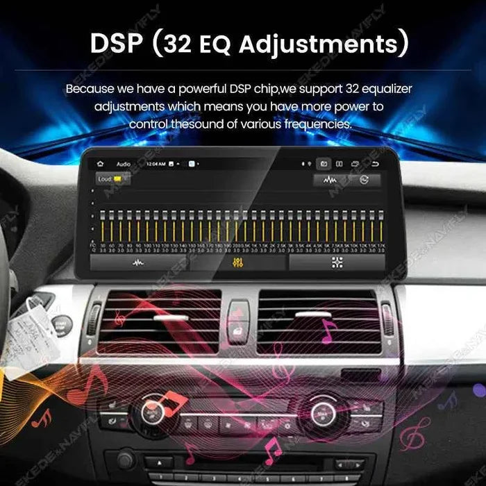 12.3 inch Applicable to BMW X5 X6 E70 Android central control large screen GPS navigation all-in-one machine Bluetooth Carplay