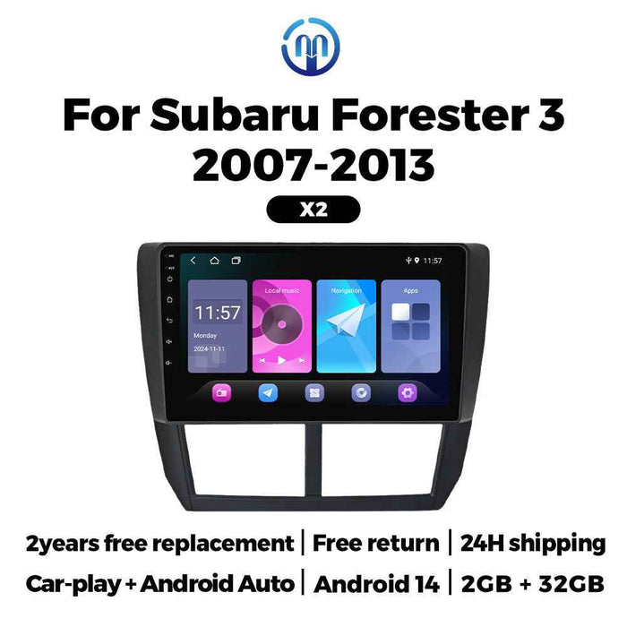 Compatible with Subaru Forester 07-13 Android in-car GPS navigation, MP5 in-car Bluetooth player, CarPlay