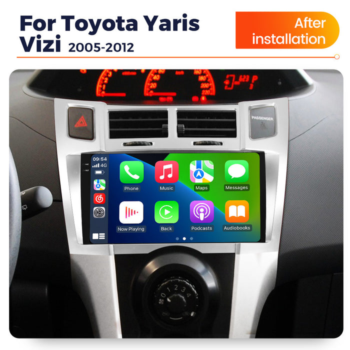 Carplay Navigation Radio for Toyota Yaris Vitz (05-12) - Large Screen Experience