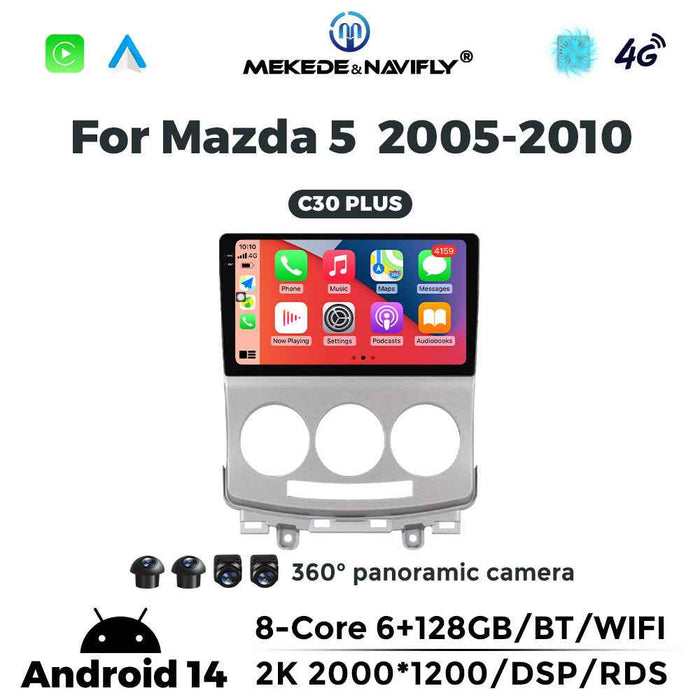 Applicable to Mazda 5 2005-2010 Android large screen central control car navigation radio screen Carplay