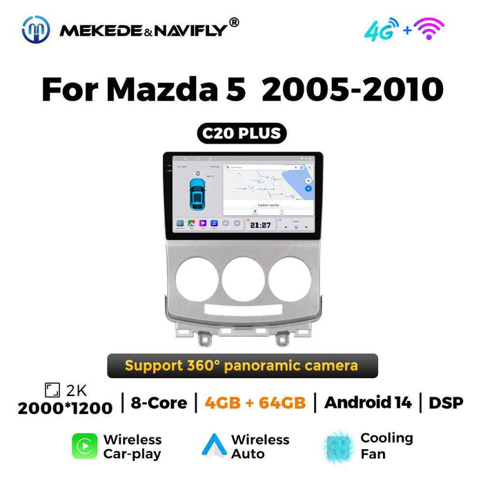 Applicable to Mazda 5 2005-2010 Android large screen central control car navigation radio screen Carplay