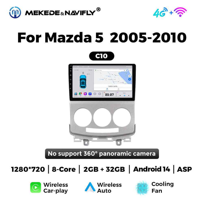 Applicable to Mazda 5 2005-2010 Android large screen central control car navigation radio screen Carplay