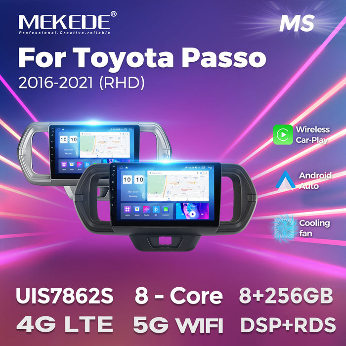 Carplay Navigation System Compatible with Toyota Passo 2016-2021
