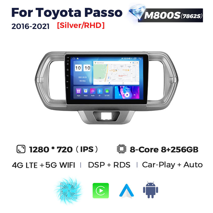 Carplay Navigation System Compatible with Toyota Passo 2016-2021