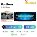 Applicable to Mercedes-Benz C-class GLC-class GT W205 X253 Android large screen central control car navigation Bluetooth Carplay