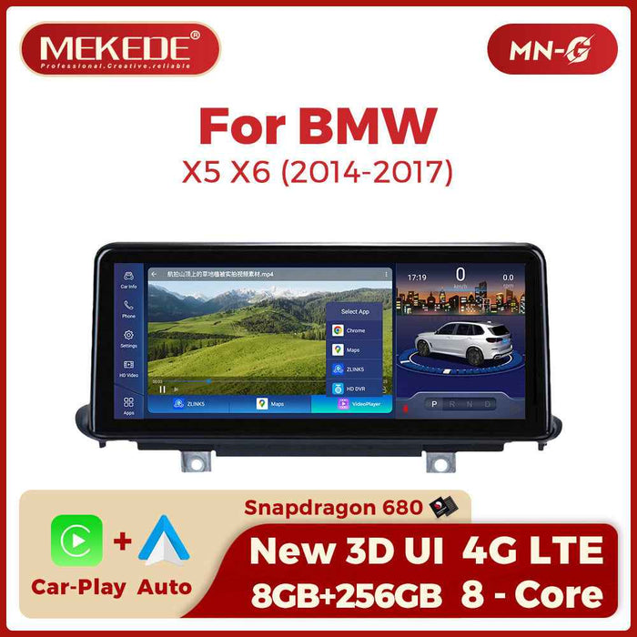 10.25 inch Suitable for BMW X5 X6 F15/F16 Android large screen central control Car navigation Bluetooth Carplay