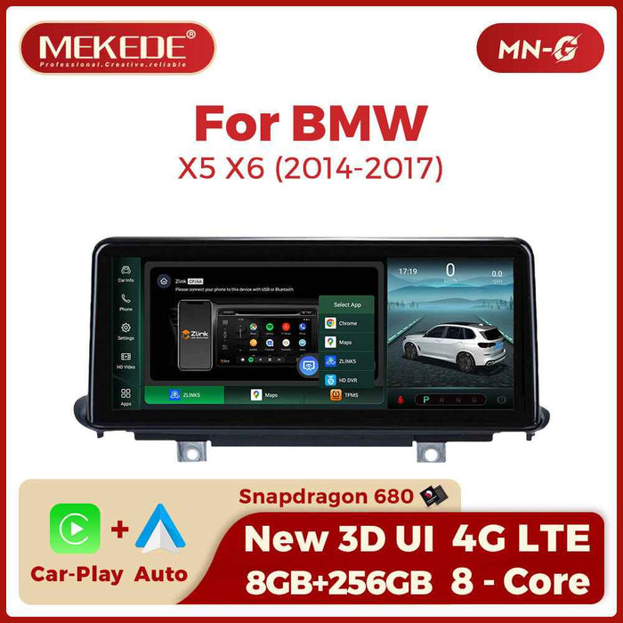 10.25 inch Suitable for BMW X5 X6 F15/F16 Android large screen central control Car navigation Bluetooth Carplay
