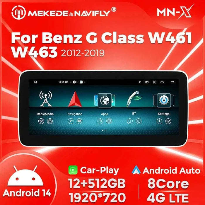 Suitable for Mercedes-Benz G-Class 461/463 G500 G63 Android large screen central control navigation car radio Carplay