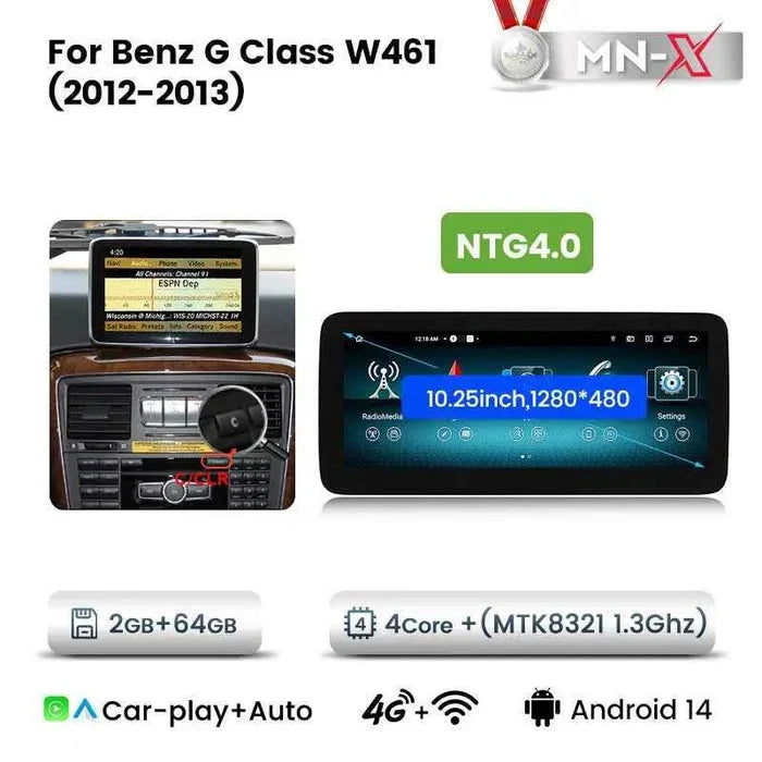 Suitable for Mercedes-Benz G-Class 461/463 G500 G63 Android large screen central control navigation car radio Carplay