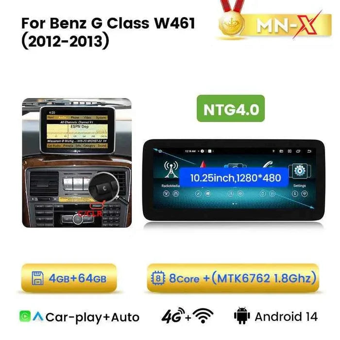 Suitable for Mercedes-Benz G-Class 461/463 G500 G63 Android large screen central control navigation car radio Carplay