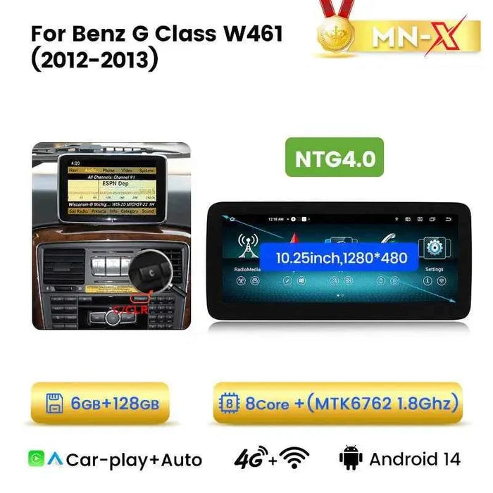 Suitable for Mercedes-Benz G-Class 461/463 G500 G63 Android large screen central control navigation car radio Carplay