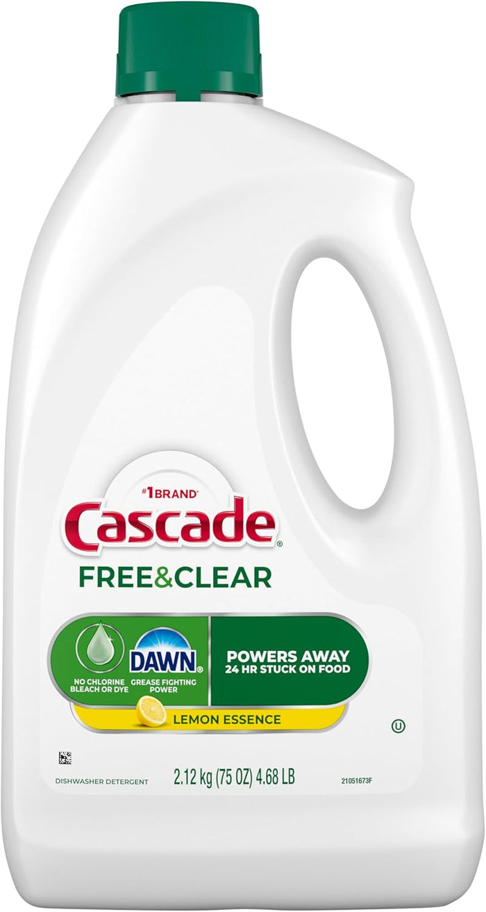 24-hour stuck-on food removal in one wash, no pre-rinse required