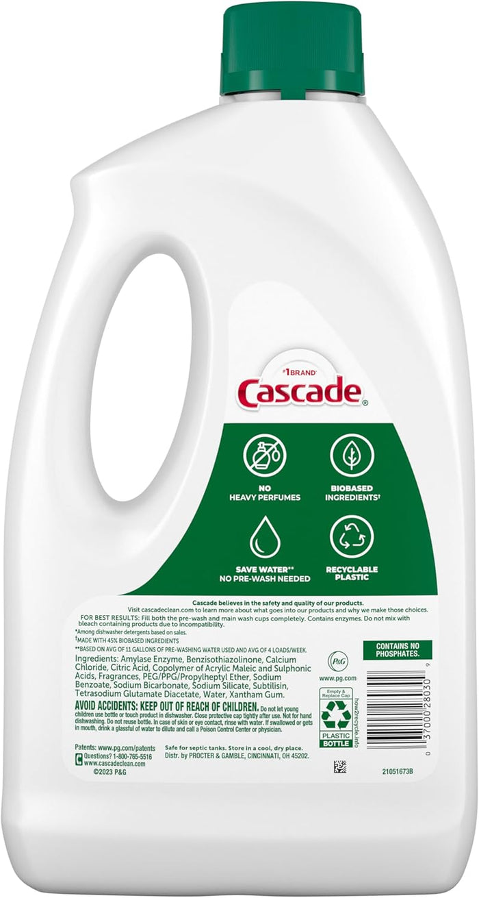 75oz liquid gel format compatible with automatic dishwasher dispensers