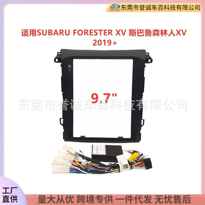 Central control navigation surface frame audio restoration panel suitable for subaru forester xv subaru forester