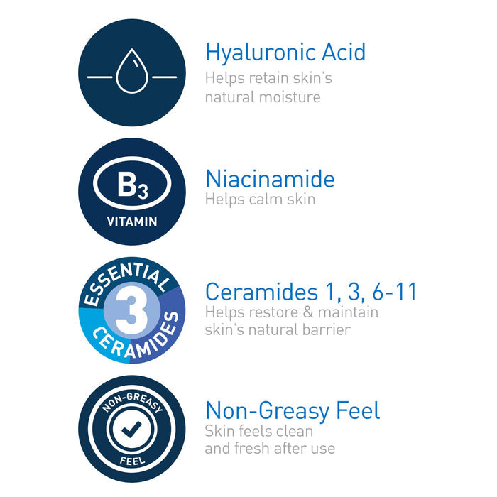 alcohol-free, fragrance-free, and oil-free formulation