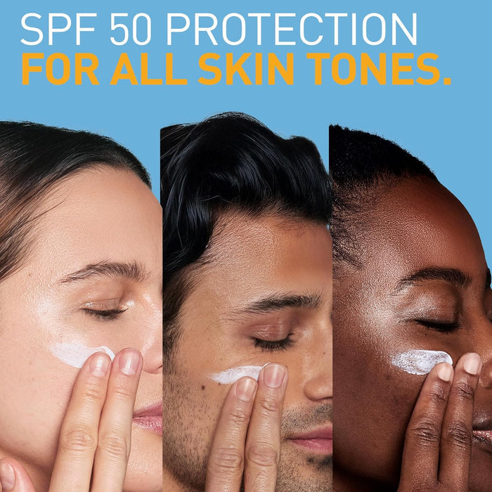 CeraVe AM Facial Lotion SPF 50 – Self-Care Essentials with Hyaluronic Acid & Barrier-Repair Ceramides