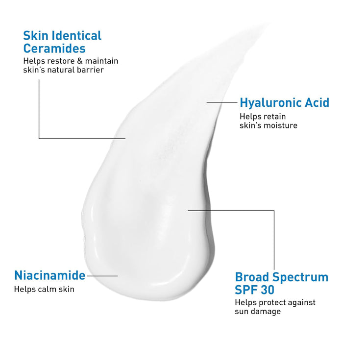 three essential ceramides (1, 3, 6-ii) to restore and maintain the skin's natural lipid barrier