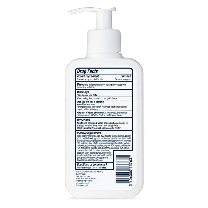 CeraVe Anti-Itch Pramoxine Lotion for Nursery and Changing Station, Gentle Itch Relief for Children 8 oz