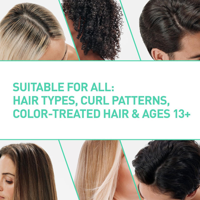 suitable for all hair types and textures including straight, wavy, curly, and color-treated hair