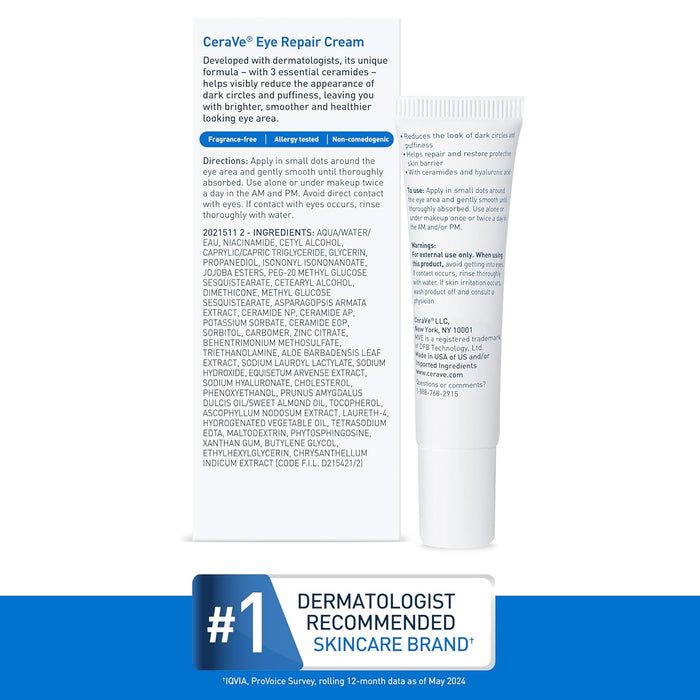 CeraVe Eye Repair Cream – Simple, Fragrance-Free Eye Care for Intentional Sk