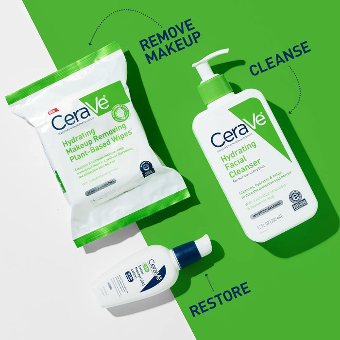 non-comedogenic formula that removes dirt, oil, and makeup including waterproof mascara