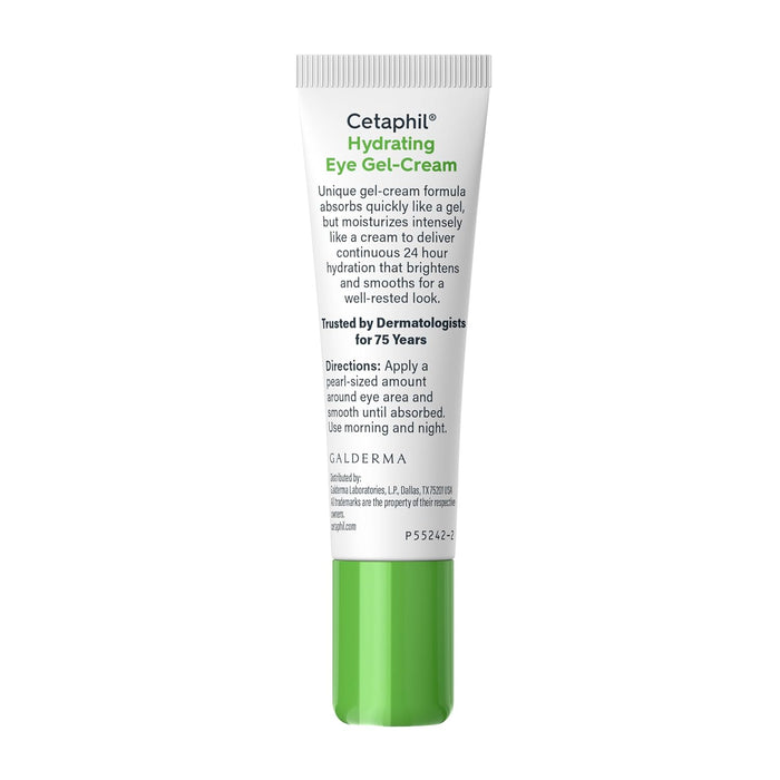 Cetaphil Hydrating Eye Gel-Cream – Streamlined Skincare Staple for a Less-Is-More Routine, 0.5 Fl oz Tube