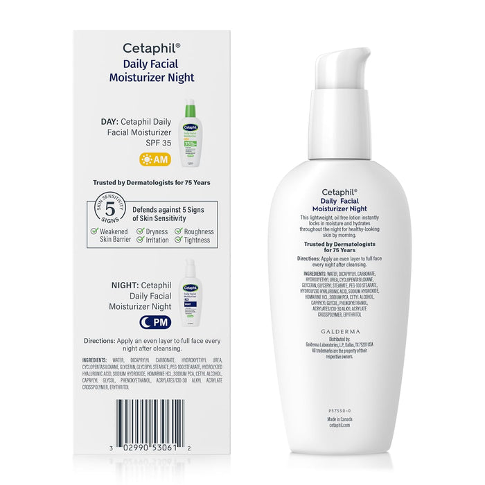 Cetaphil Overnight Facial Moisturizer – Gentle Hydration for Your Bedtime Wellness Routine
