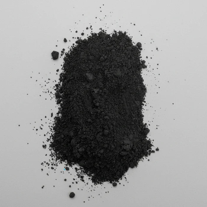 charcoal powder pile
