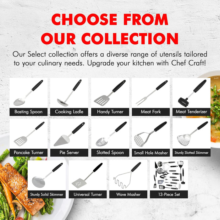 Chef Craft Select Sturdy Masher – One Tool, One Purpose, No Excess for Simplified Home Cooking