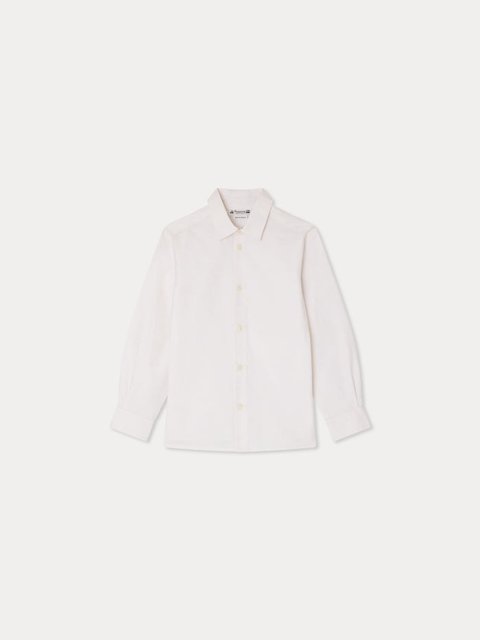 Chemise Aristote jacquard cerise ton sur ton