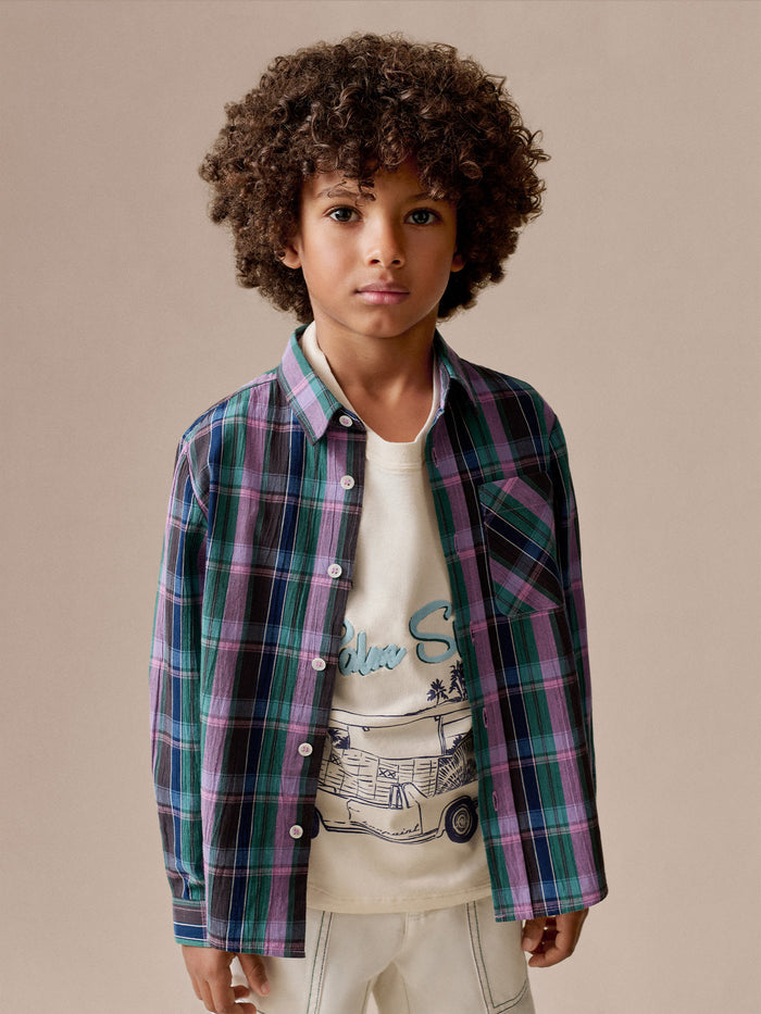 Chemise Tango en coton madras biologique