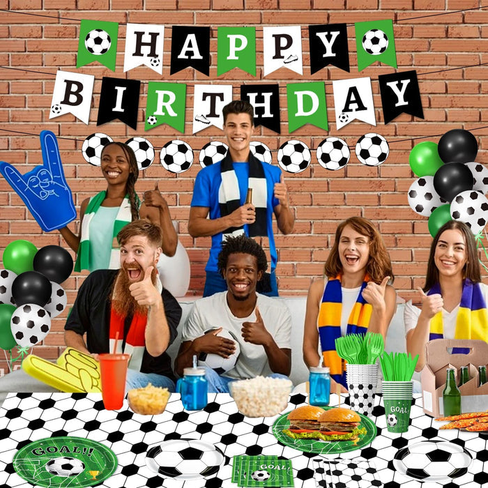 available in soccer, football, and building block theme variants