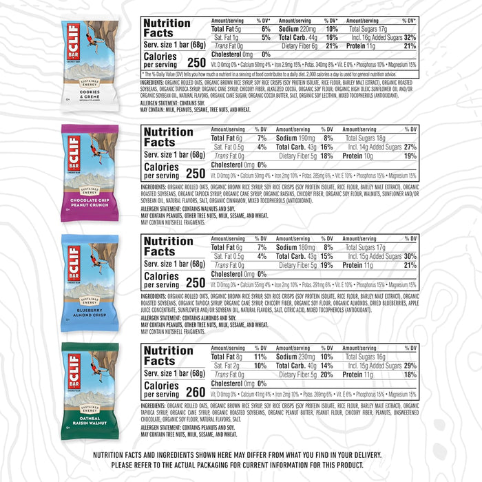 10-11g plant-based protein per bar