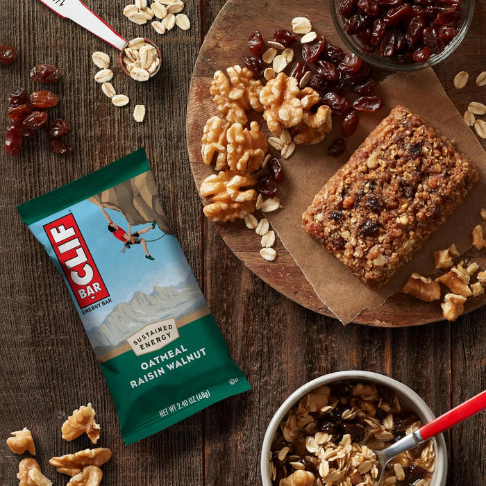 CLIF BAR Energy Bars - Post-Workout Recovery with Organic Oats, 4-Flavor Pack (12 ct)