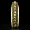 Gold textured COCKTAIL SHAKER bottle on a black background