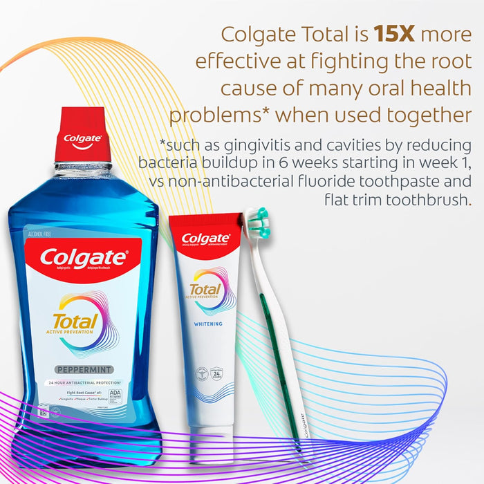 clinically proven 24-hour antibacterial protection against plaque, gingivitis, and tartar