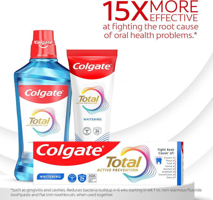 clinically proven healthier gums vs. non-antibacterial fluoride toothpaste after 3 months