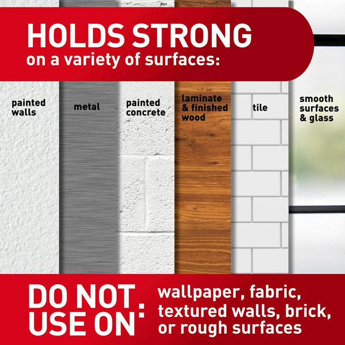 damage-free removal via stretch-release strip technology